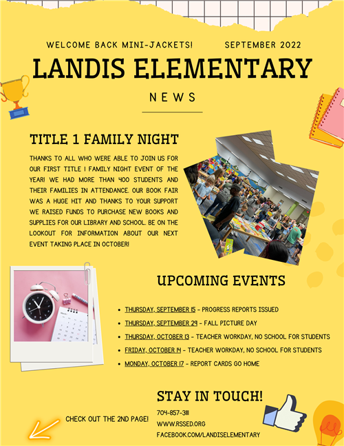  Landis Elementary News